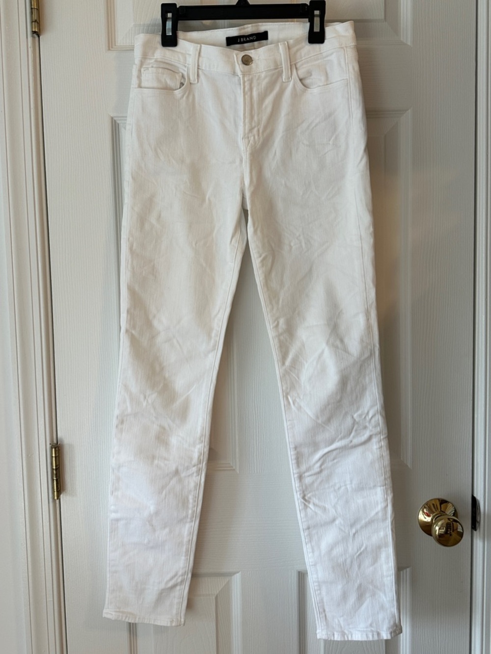 J Brand White Women's Skinny Jeans - Size 28